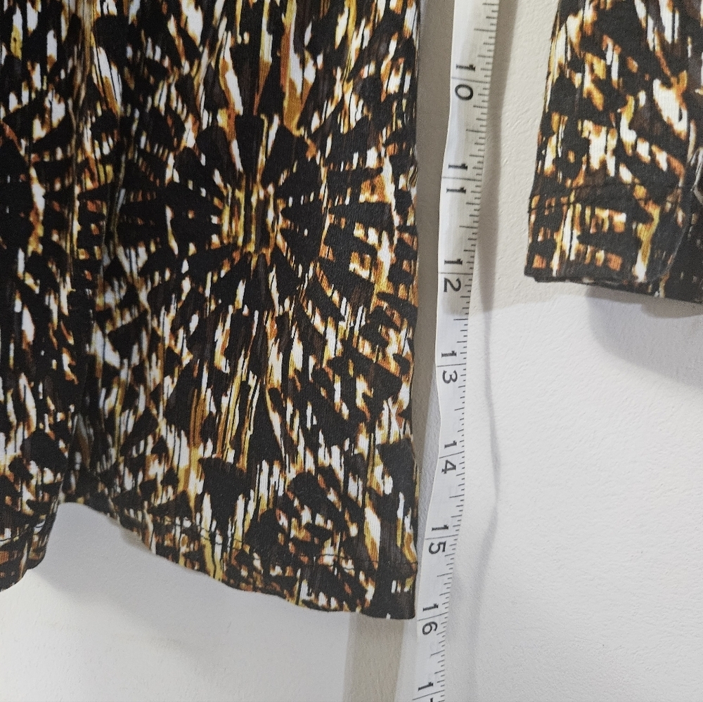 Ruby Rd. Patterned Blouse With Rhinestone Collar! - image 5